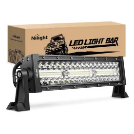 13.5 Inch 288W Triple Row 96LEDs Spot Flood LED Light Bar