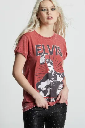 302206 - 1030 Sun Records X Elvis Burnout Tee