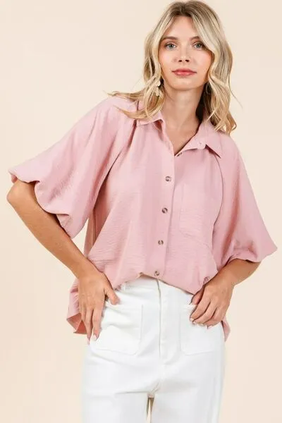 Airflow Short Bubble Sleeve Shirt
