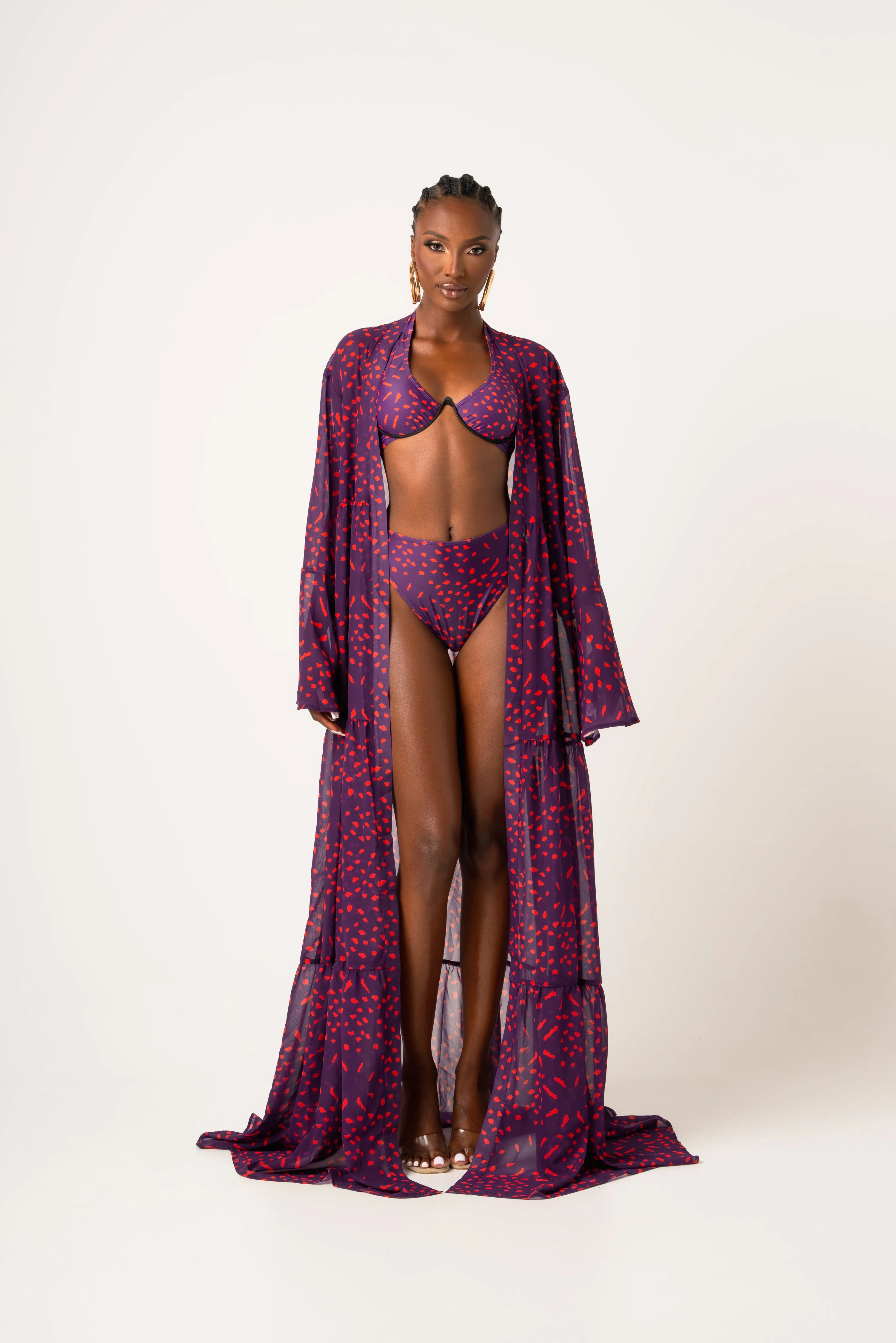 AMINAH LONG SLEEVE CHIFFON KIMONO