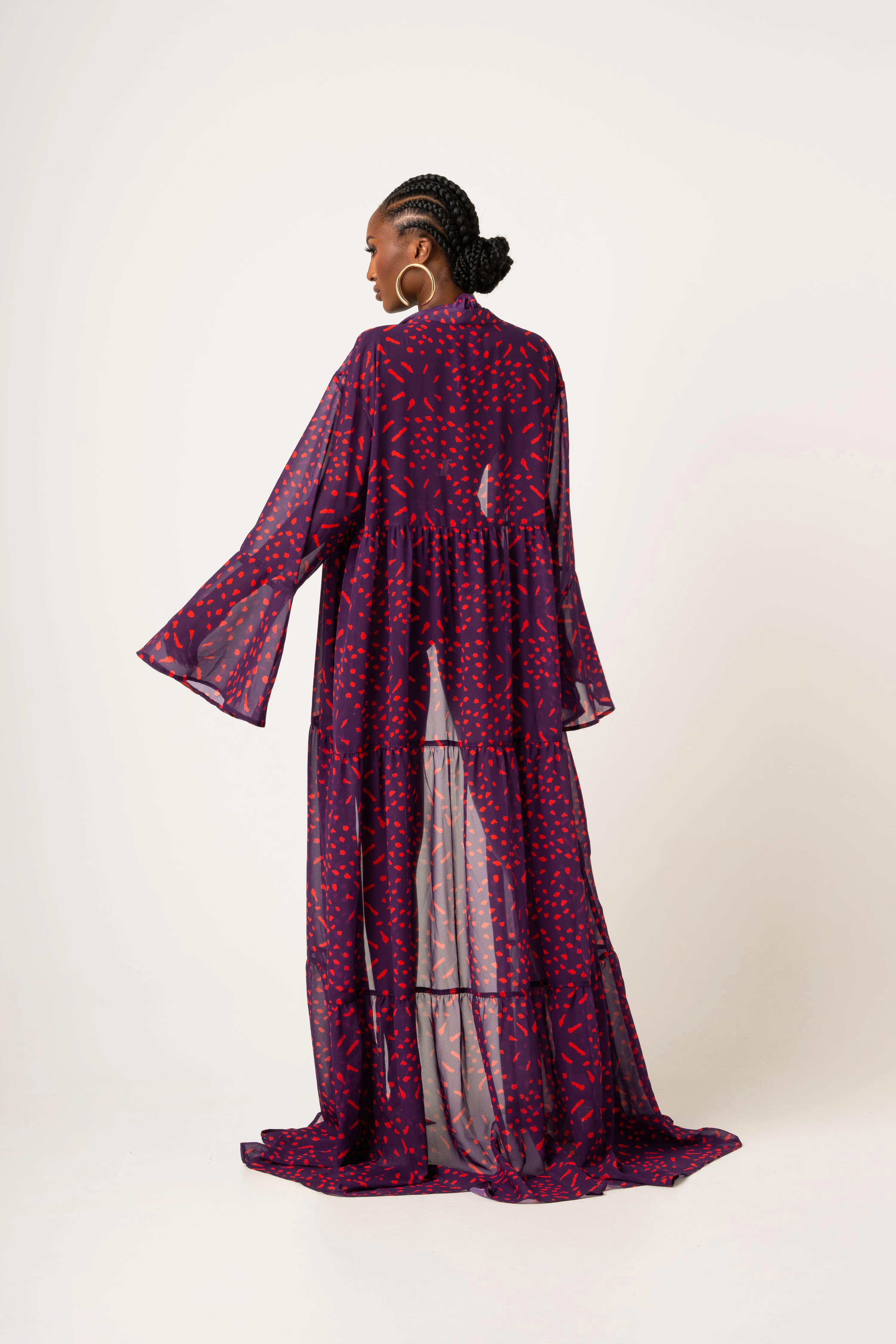 AMINAH LONG SLEEVE CHIFFON KIMONO