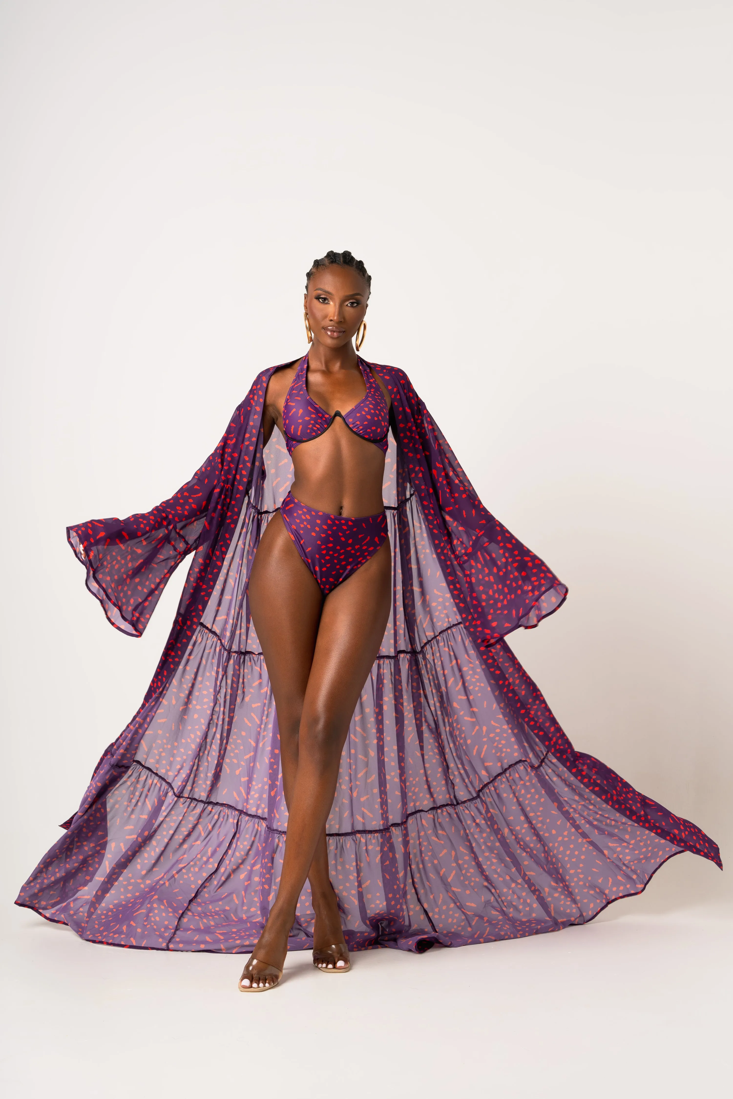 AMINAH LONG SLEEVE CHIFFON KIMONO