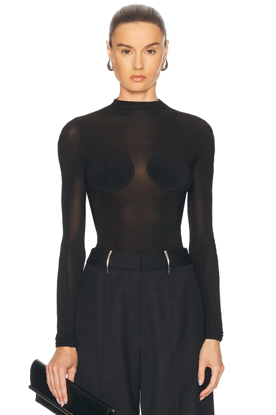 Backless Long Sleeve Top