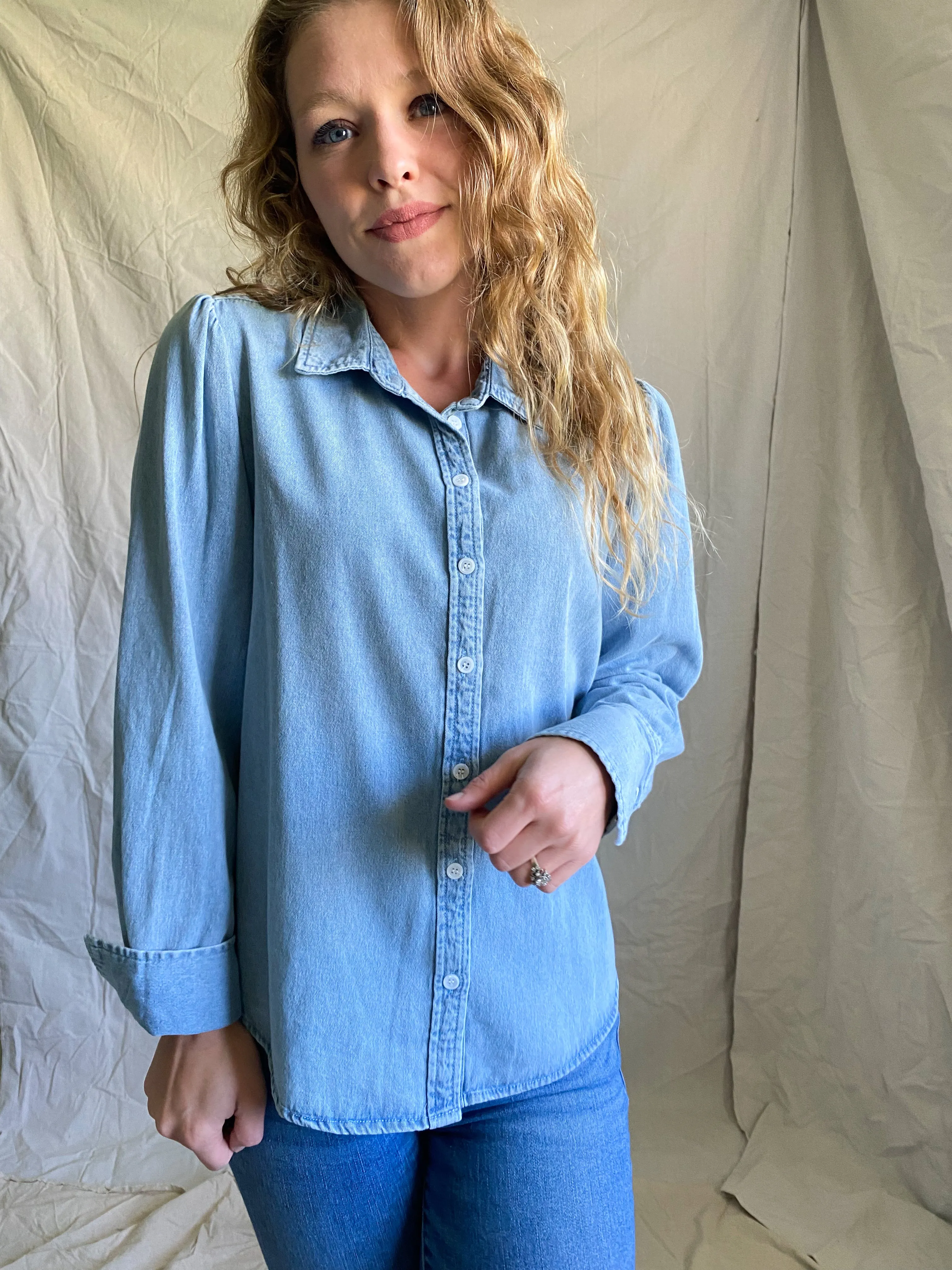 Bellamy denim button up