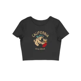 California Long Beach Design Crop Top