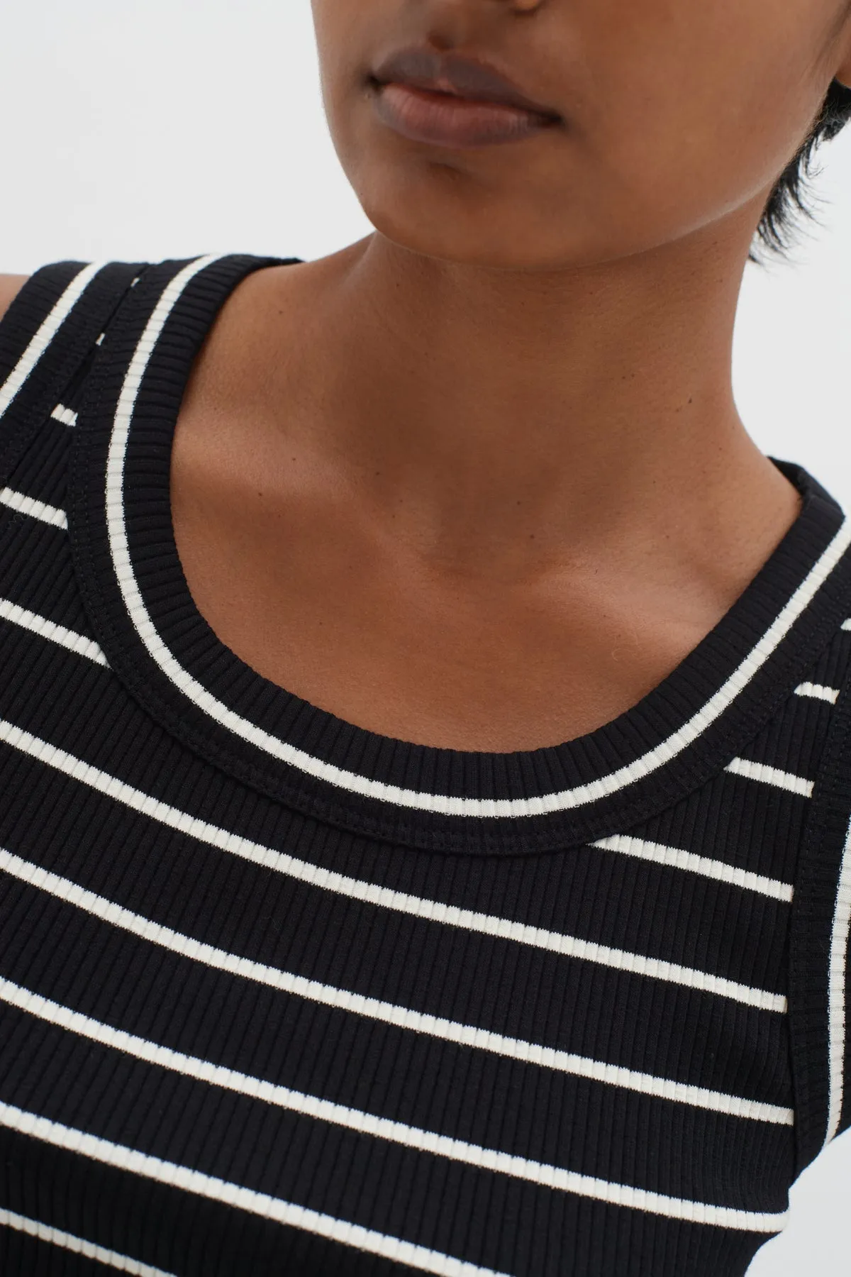 Camisole DagnaIW - black / whisper white thin
