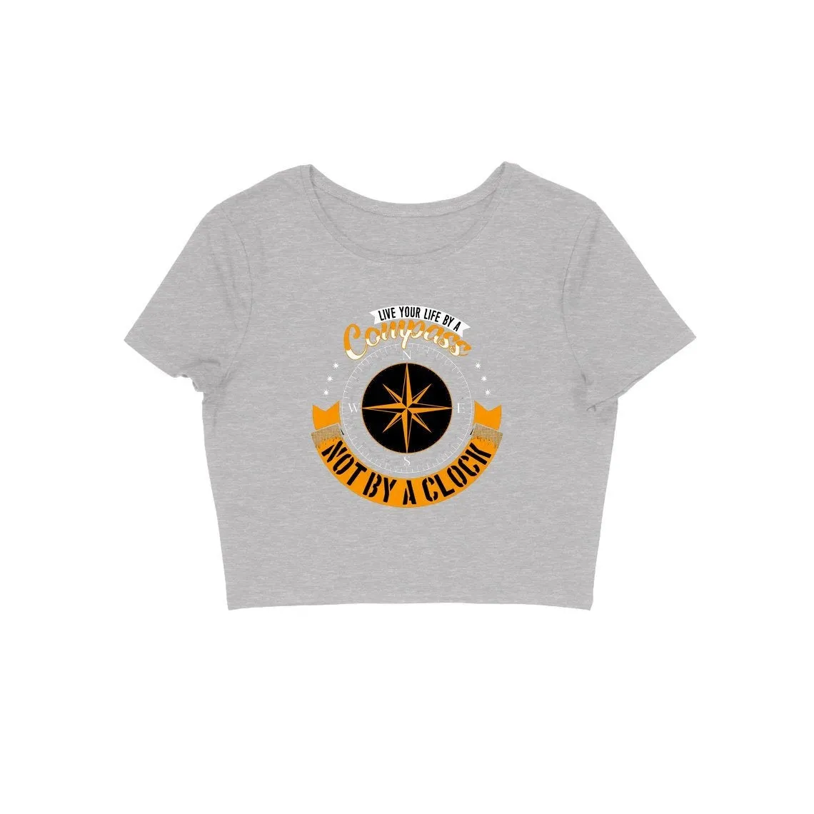 Compass Design Crop Top