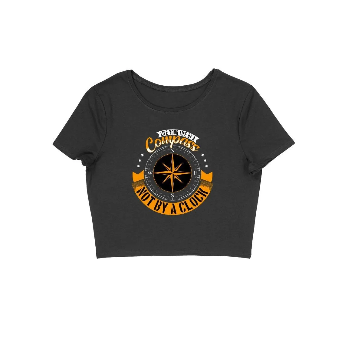 Compass Design Crop Top