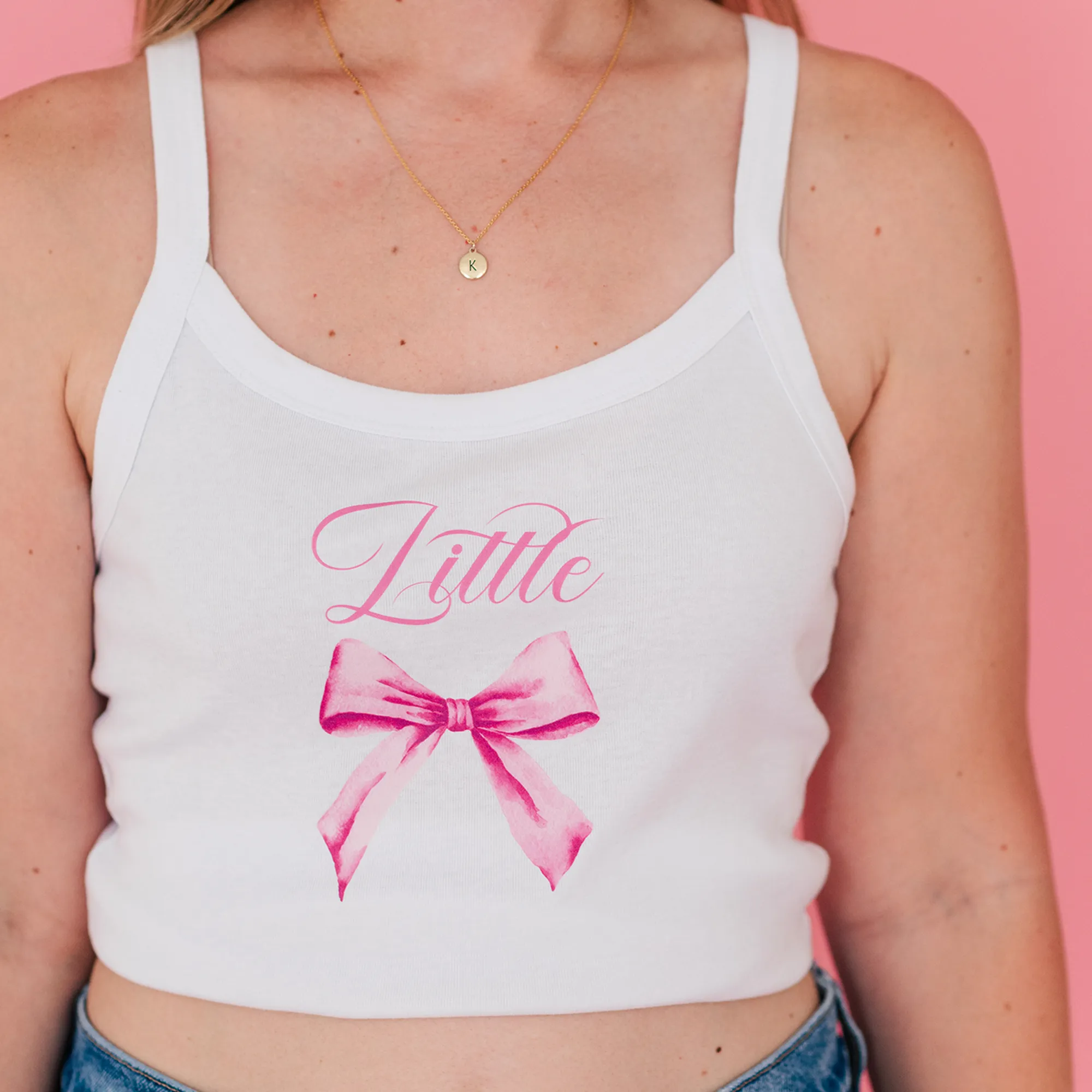 Coquette Bow Crop Top - Sorority Big Little Reveal
