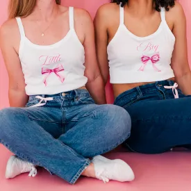Coquette Bow Crop Top - Sorority Big Little Reveal