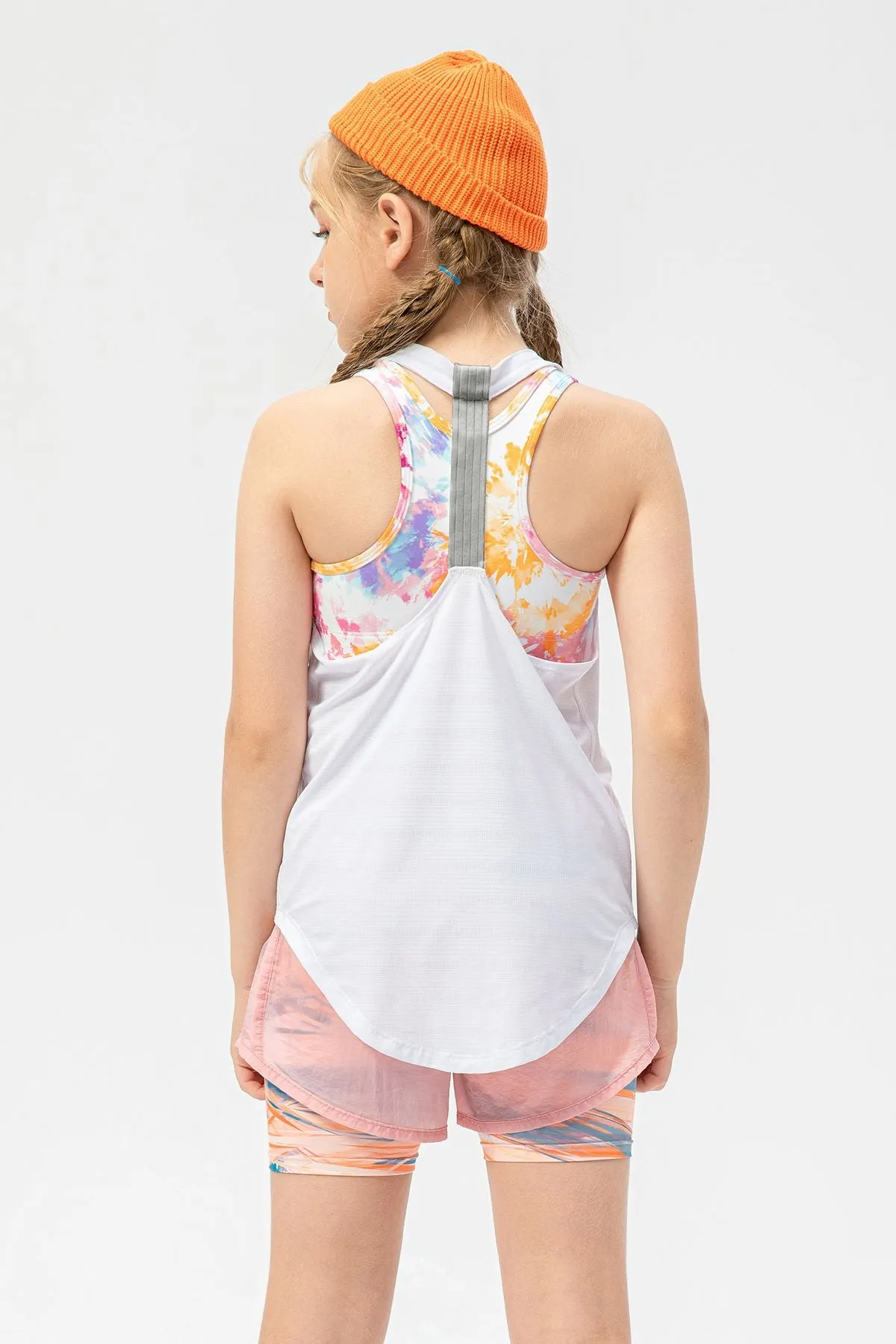 Crew Neck Sleeveless Tank Tops for Girls