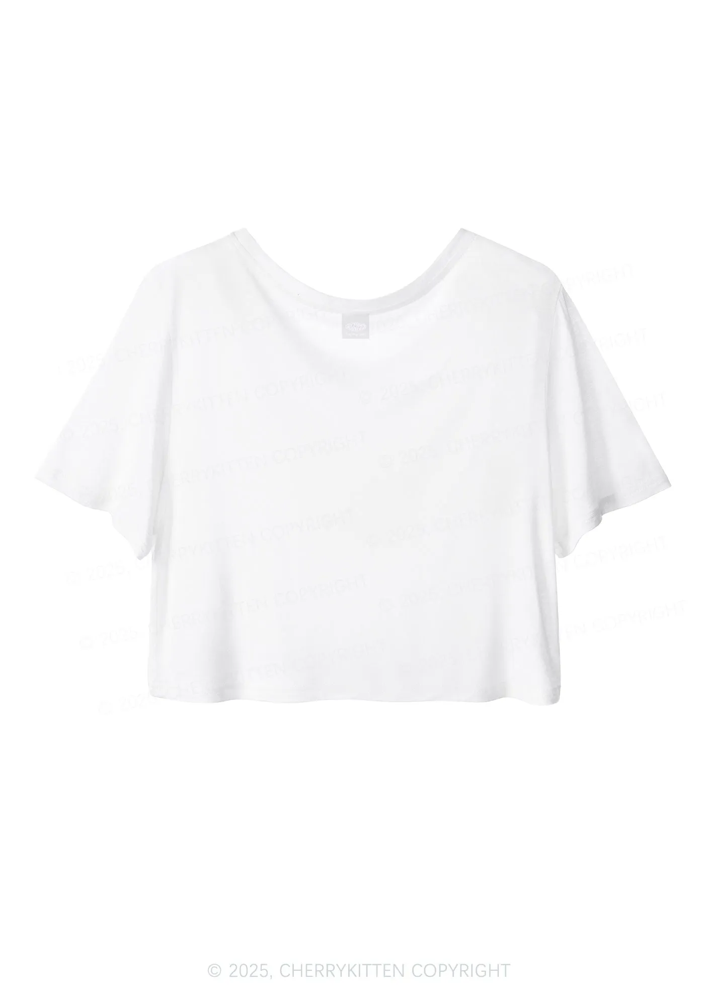 Dont Play Dubstep Y2K Sheer Crop Tee Cherrykitten