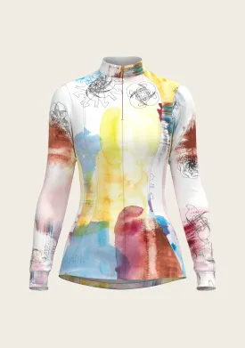 Espoir Equestrian Horse Flower Fair Quarter Zip Sun Shirt