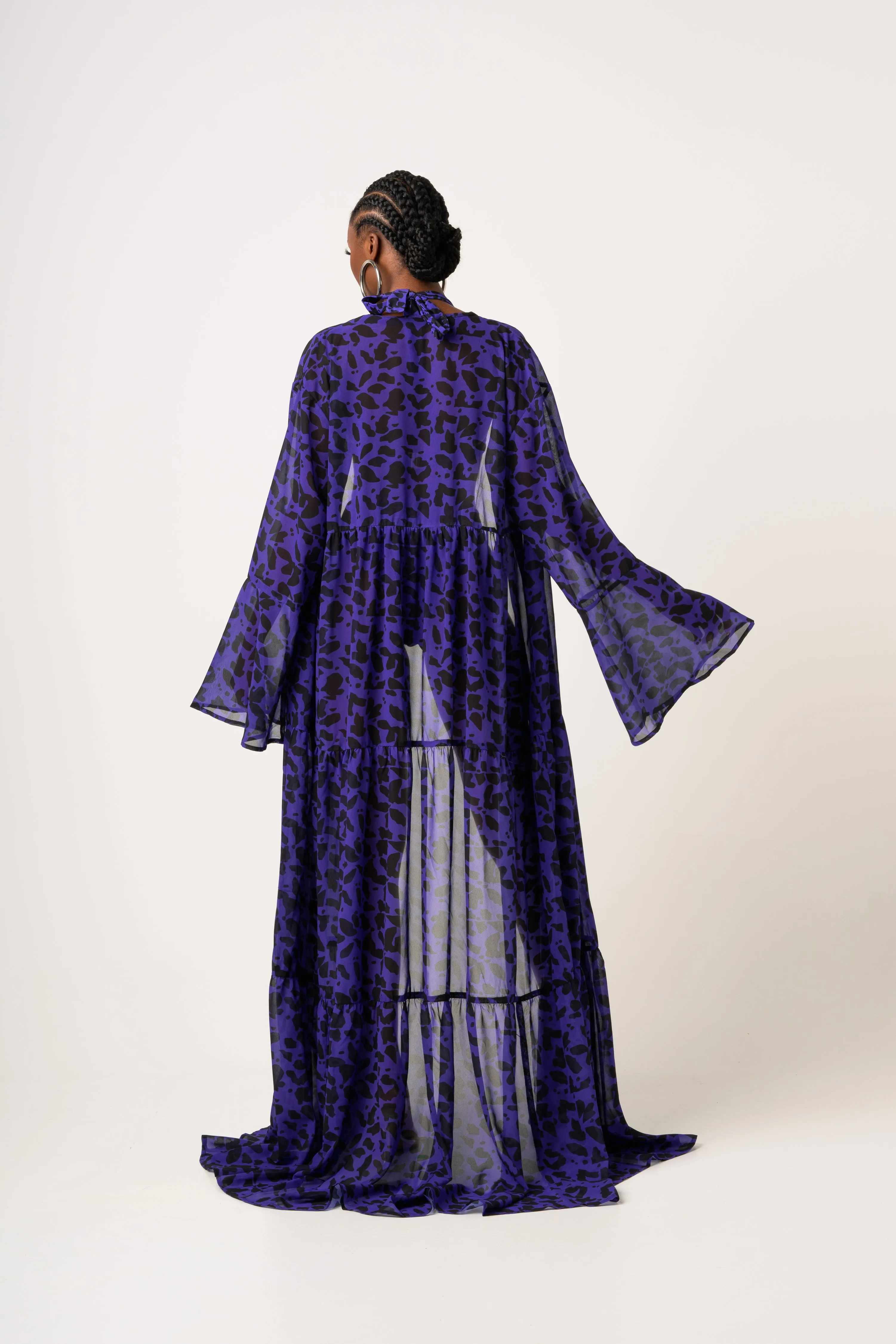 FARRAH LONG SLEEVE CHIFFON KIMONO