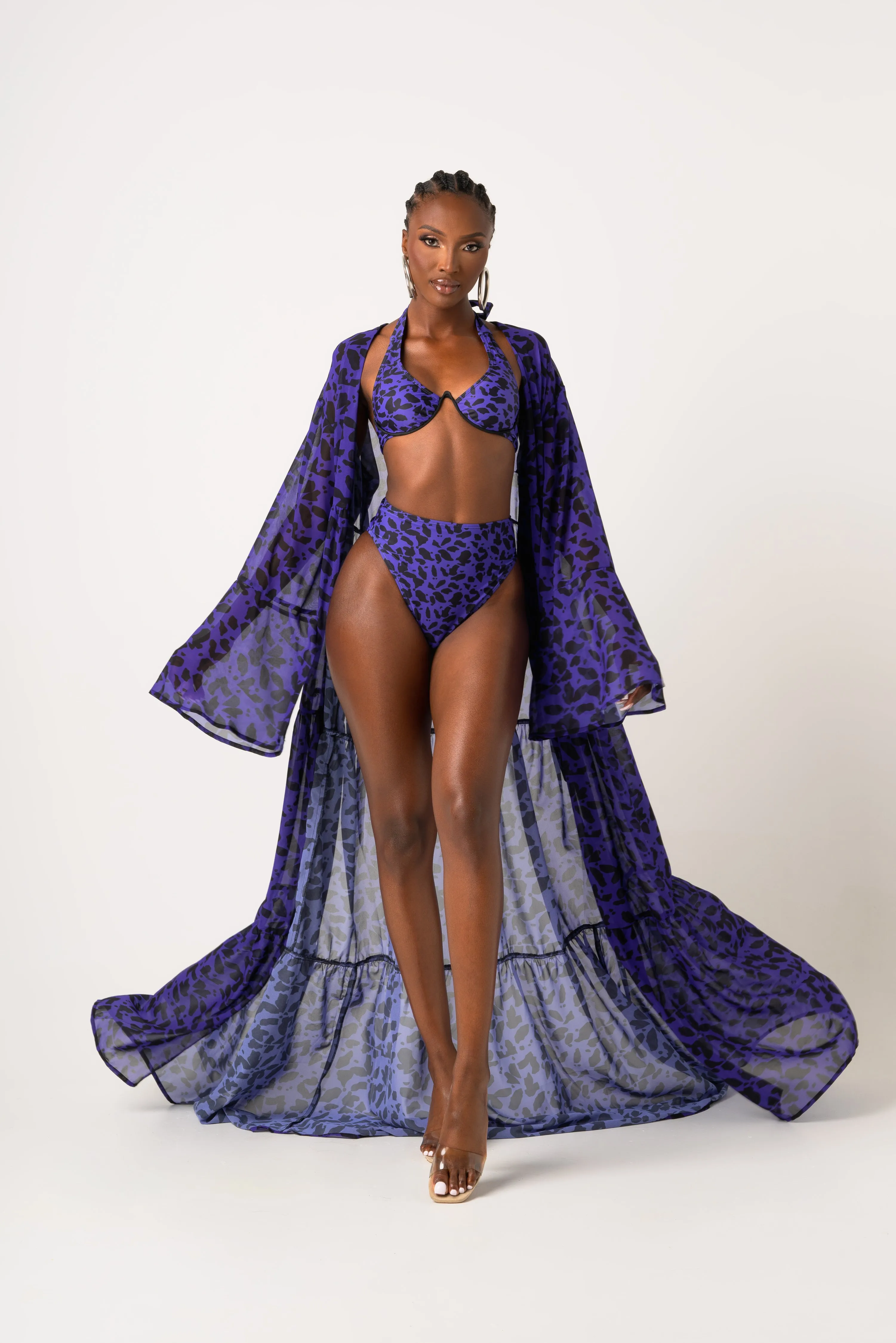 FARRAH LONG SLEEVE CHIFFON KIMONO