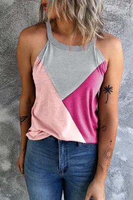 Geometric Sleeveless Top