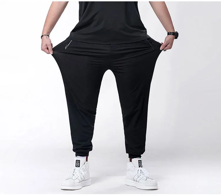 KOMAMY Ice Silk Fitness Running Stretch Pants