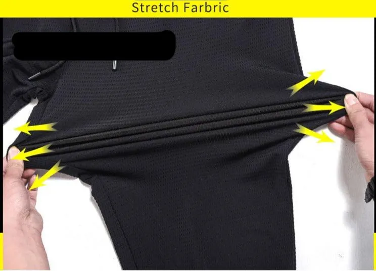 KOMAMY Ice Silk Fitness Running Stretch Pants