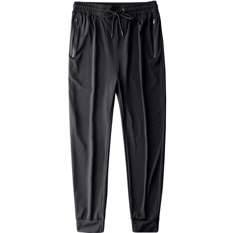 KOMAMY Ice Silk Fitness Running Stretch Pants