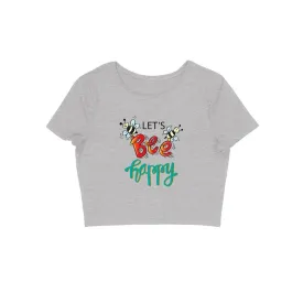 Let's Bee Happy Crop Top