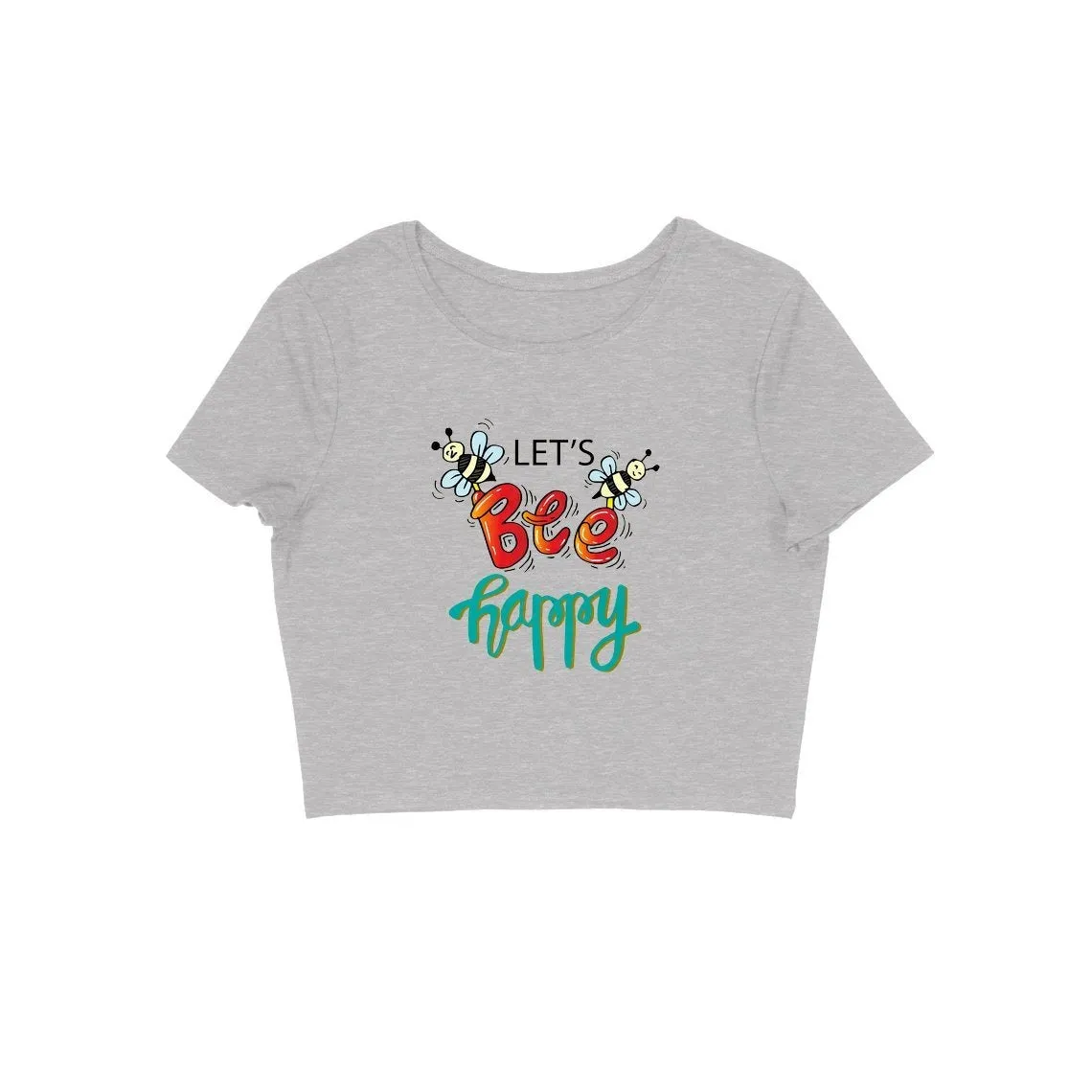 Let's Bee Happy Crop Top