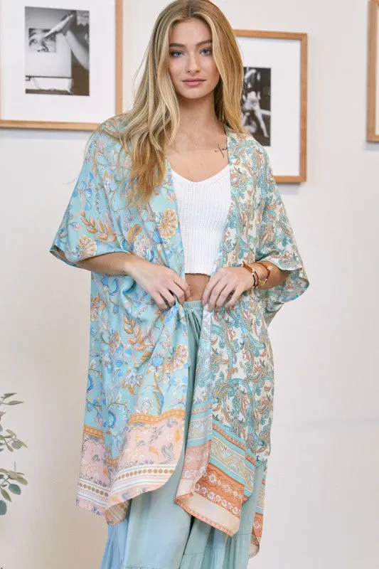 Lucille Kimono - Light Mint