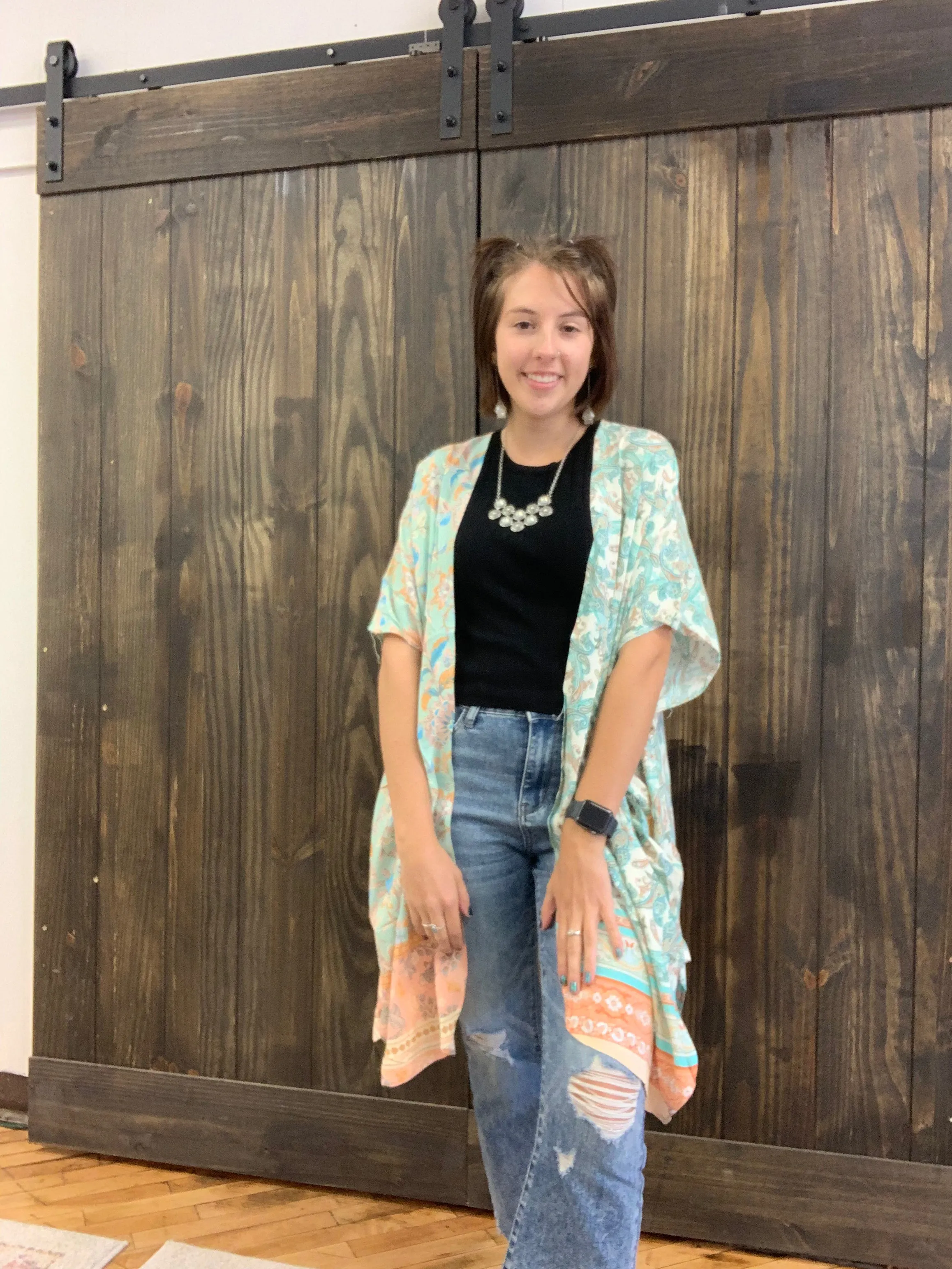 Lucille Kimono - Light Mint