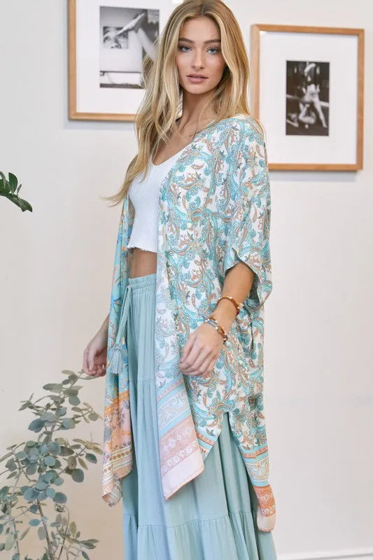 Lucille Kimono - Light Mint