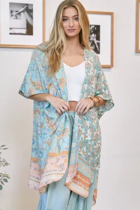 Lucille Kimono - Light Mint