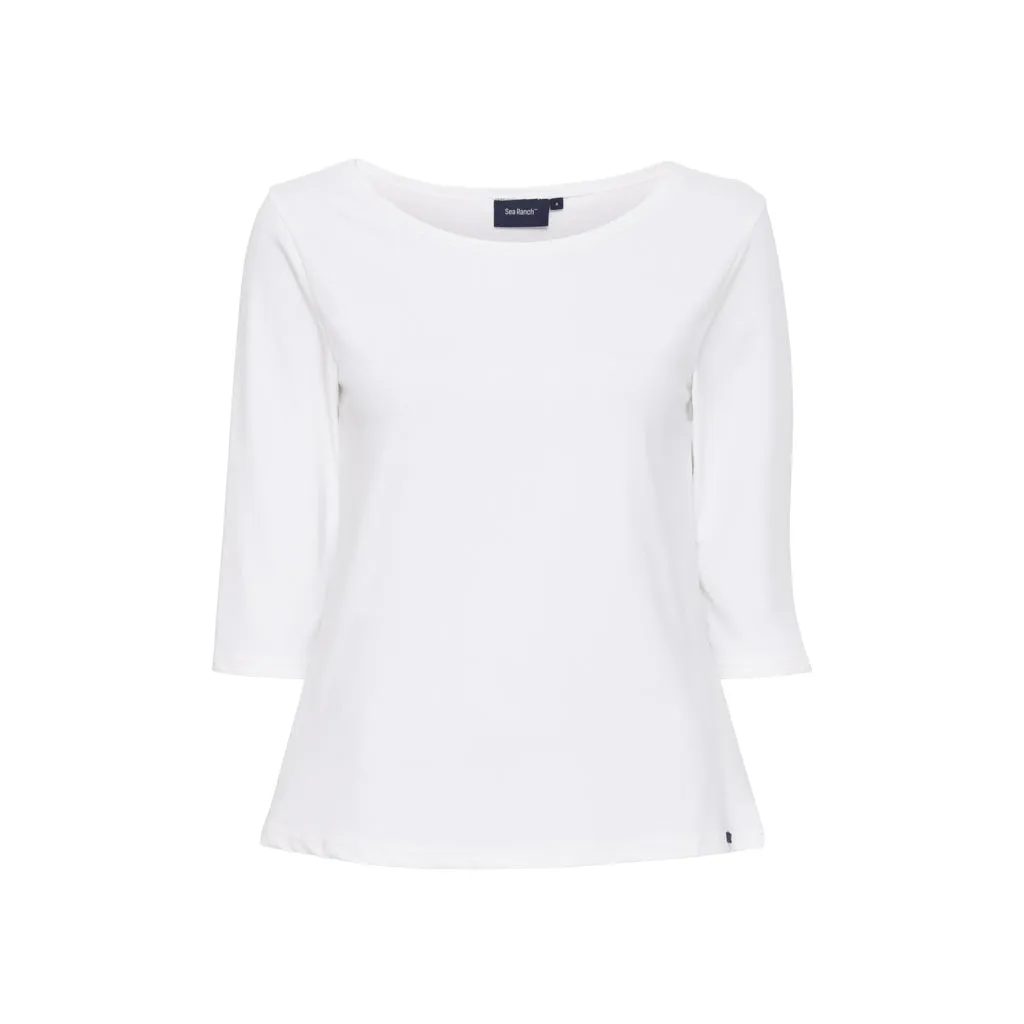 Marina tee with UV protection - White