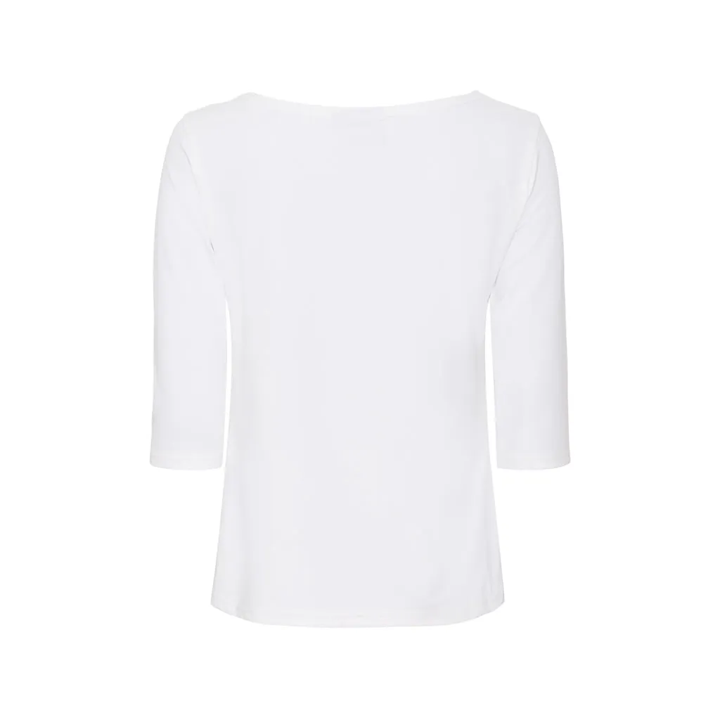 Marina tee with UV protection - White