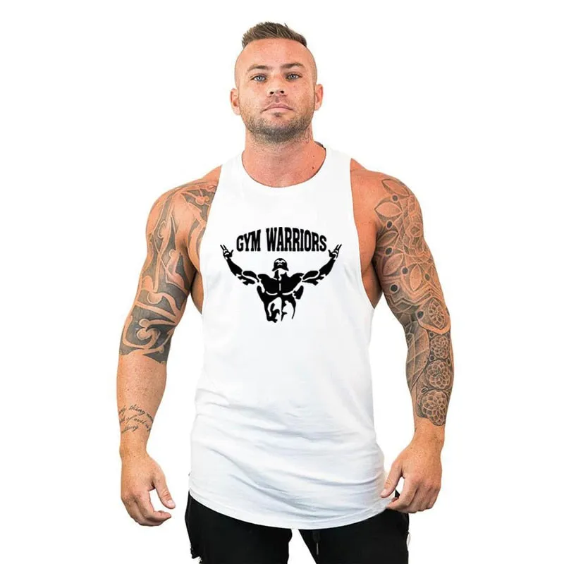 Mens Bodybuilding Hooded Tank Top Cotton Sleeveless Vest Fitness Sweatshirt Workout Sportswear Tops Male