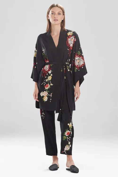 Miyabi Silk Embroidered Wrap