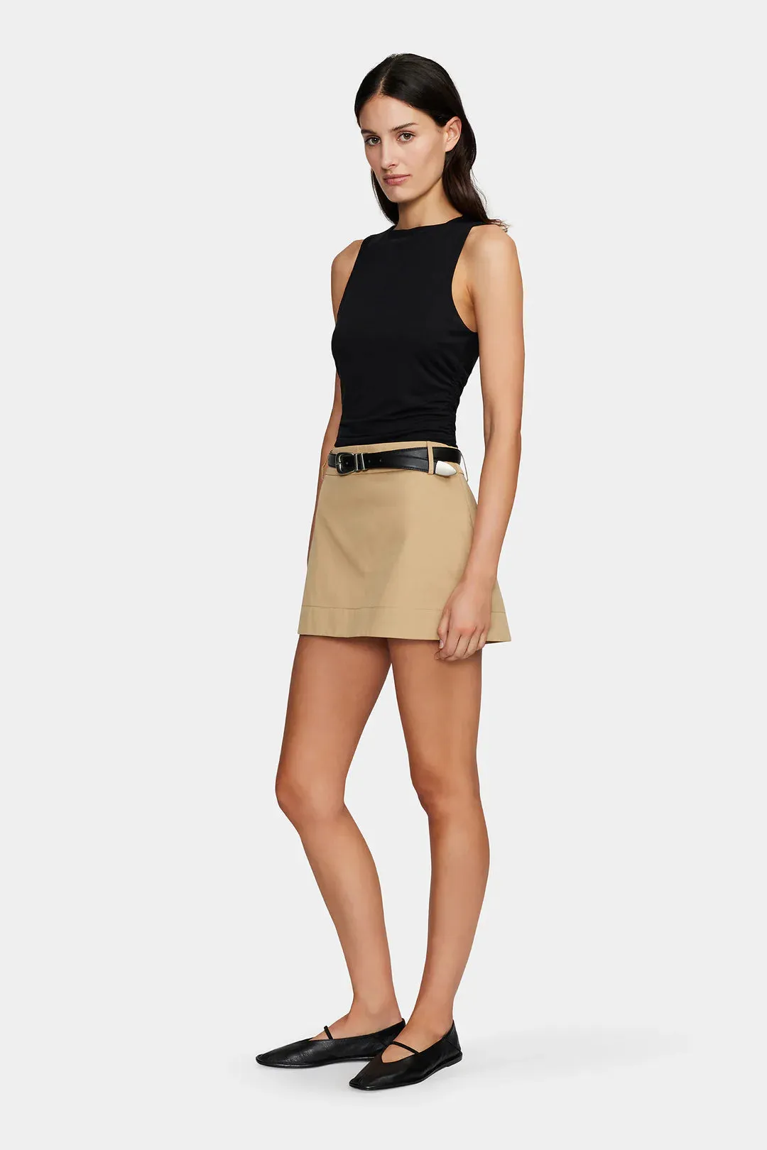 Nazra Mini Skirt - Caramel