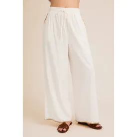 NB Stitch Detail Linen Wide Pants