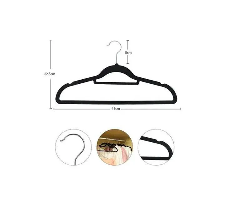 Non-Slip Velvet Hangers Set of 8 Pieces