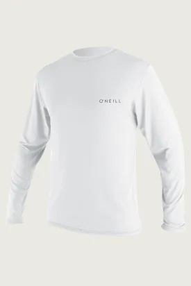 Oneill Men's Basic Skins UPF 30  LS Rash Tee 5088 -White