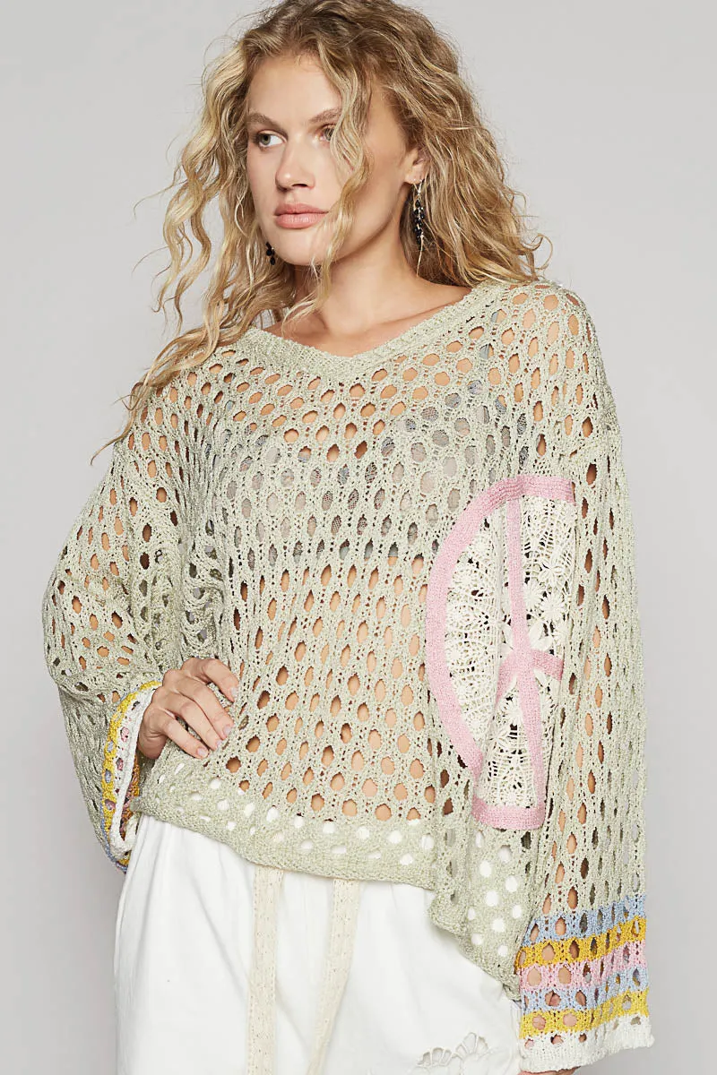 Peace Crochet POL Top