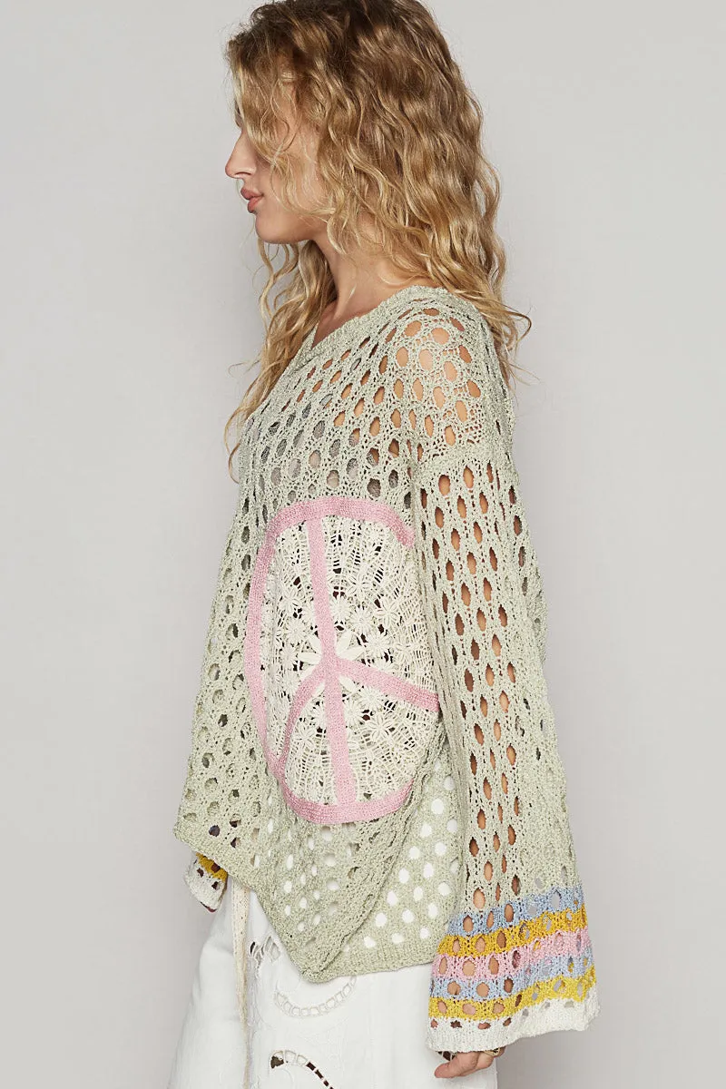 Peace Crochet POL Top