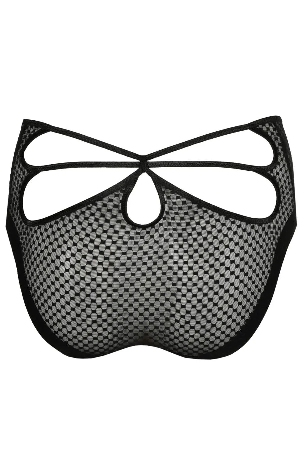 Prima Donna Twist Glass Beach High Waist Brief, Black (0542352)