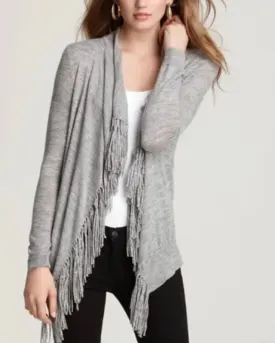 "Checker" Fringe Sweater