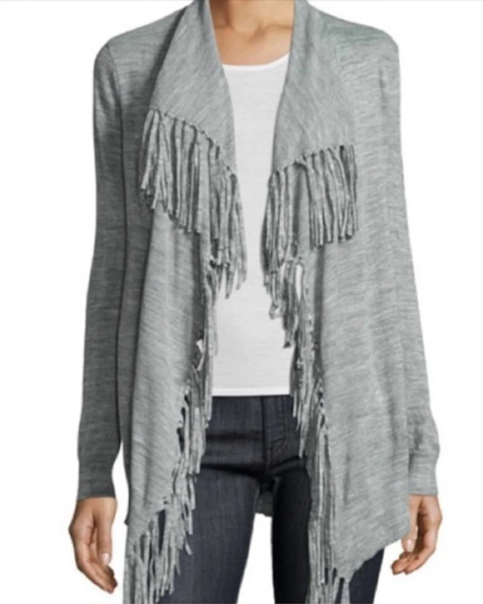 "Checker" Fringe Sweater