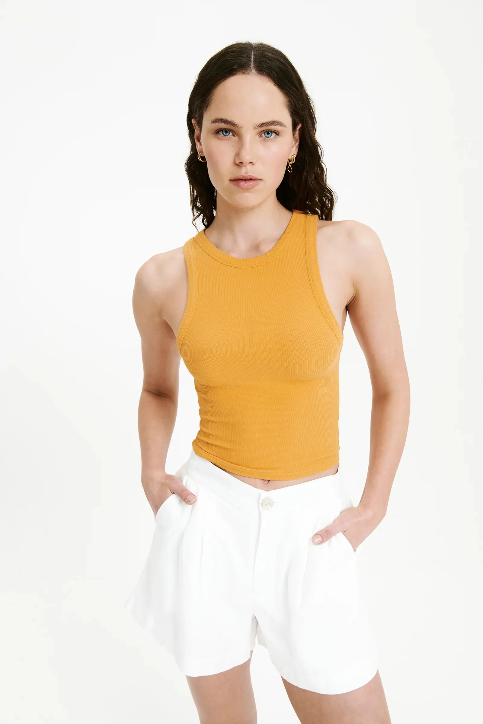 Rynn Linen Short- White