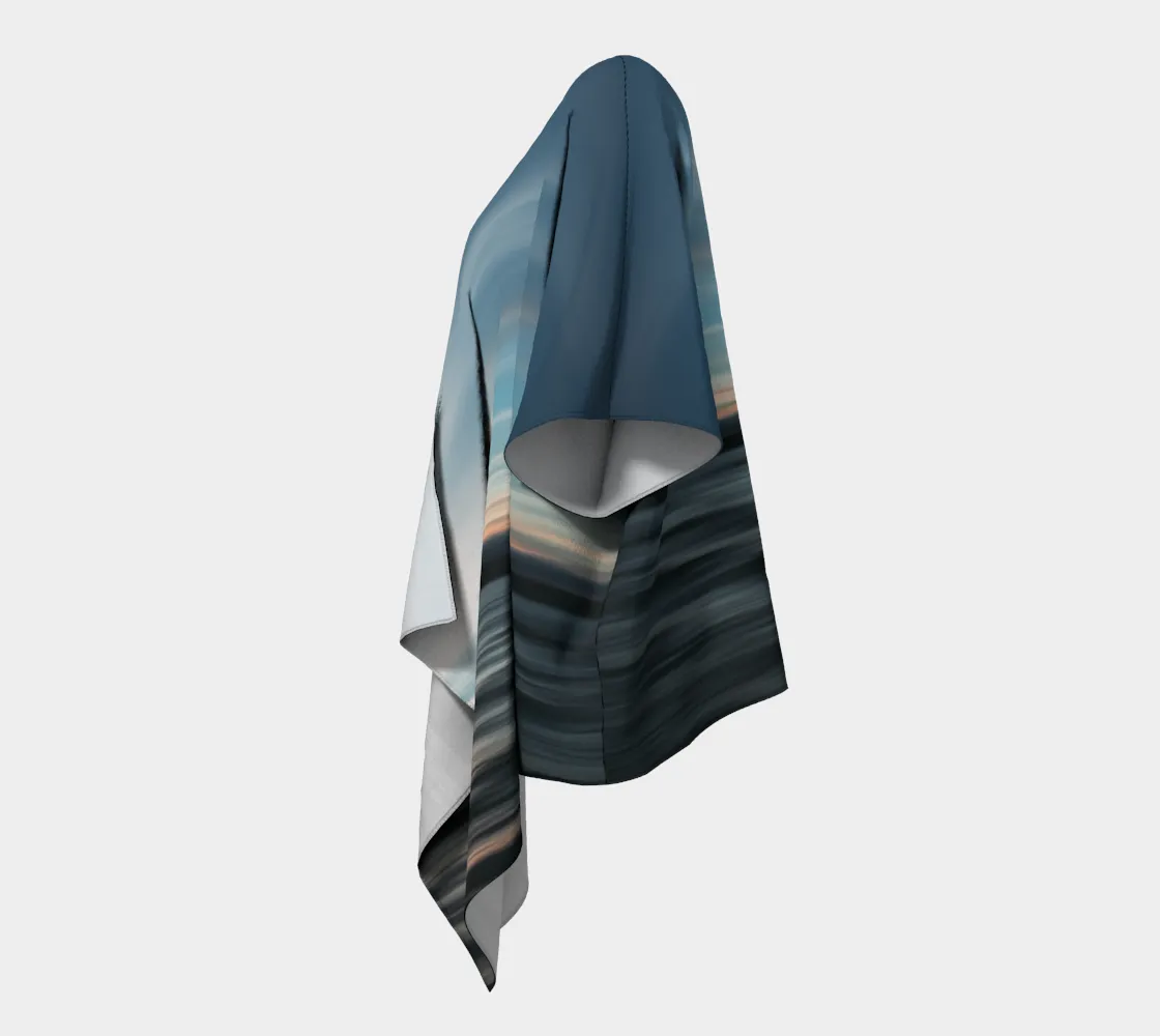 Sea Ripples Draped Kimono