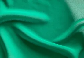 Semi-Sheer Vivid Jungle Green Polyester Chiffon Georgette