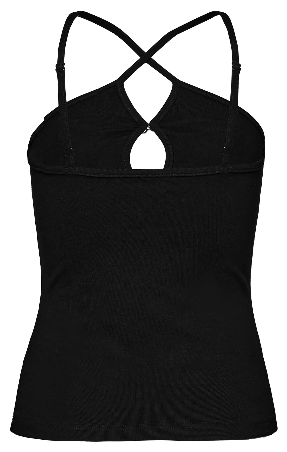 Sexy Halter Camisole with Metal Buckle Detailing