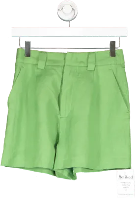 SHEIN Green Linen Shorts UK XS