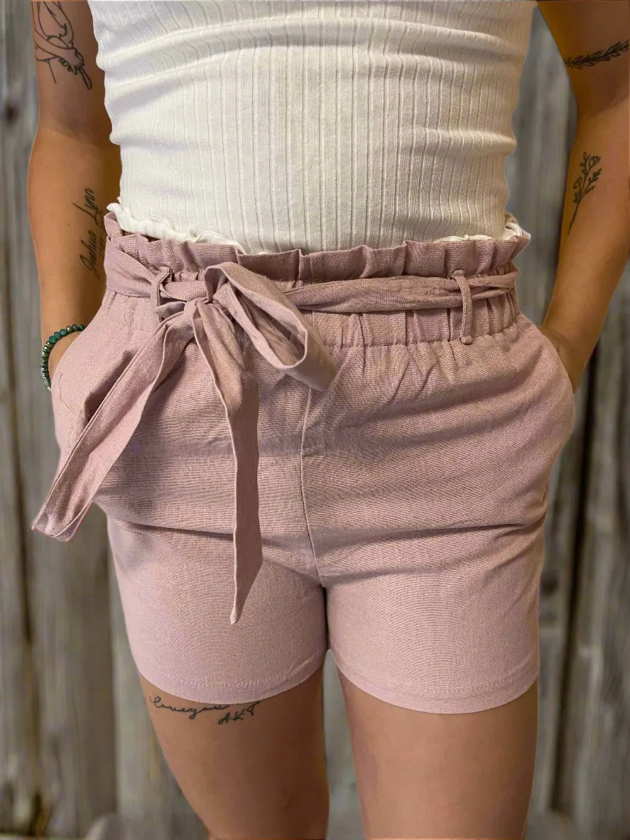 Shorts W/ Tie Belt