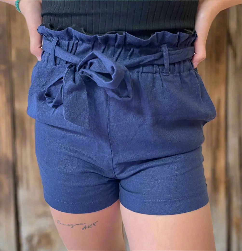 Shorts W/ Tie Belt