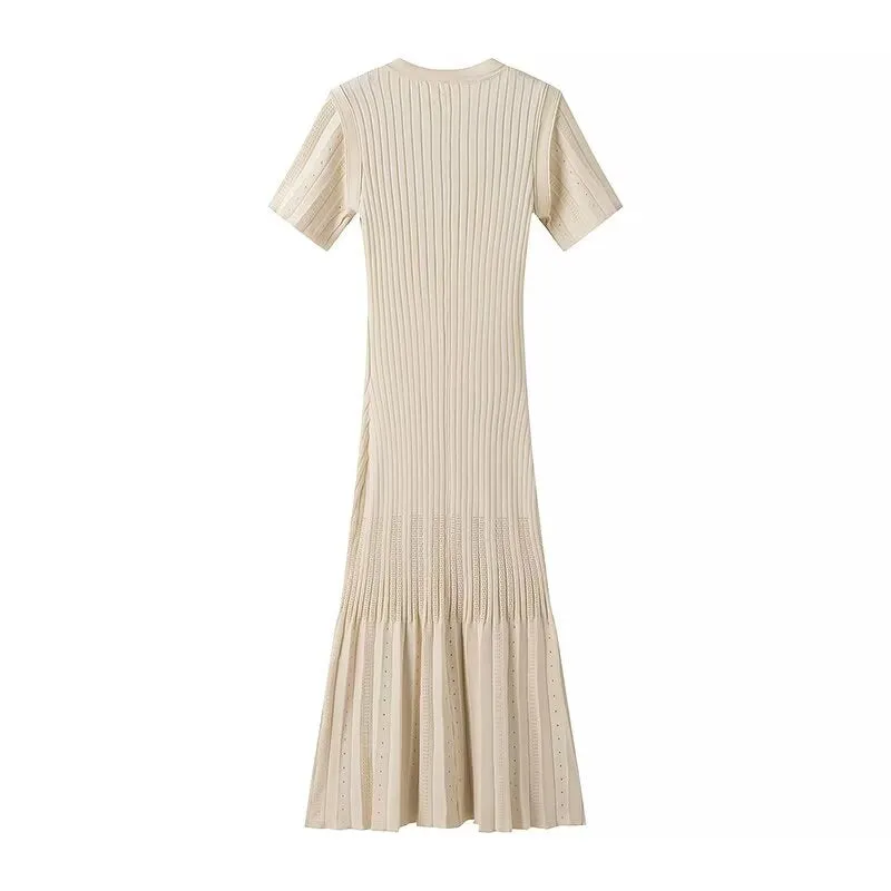 Simple Thin Knitted Midi Dress